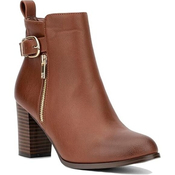 New York & Company Womens Angie Bootie Zip up Booties - Picture 1 of 5